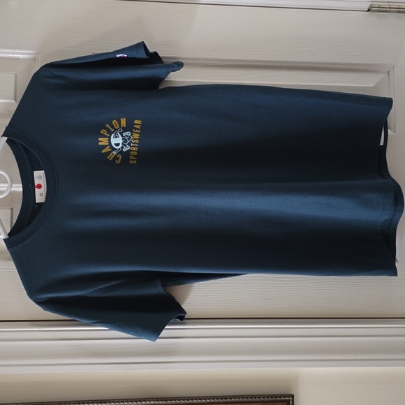 CHAMPION BRAND SIGNATURE MEN'S TEAL GREEN SHORT SLEEVES TEE SHIRT SIZE SMALL - Picture 2 of 16